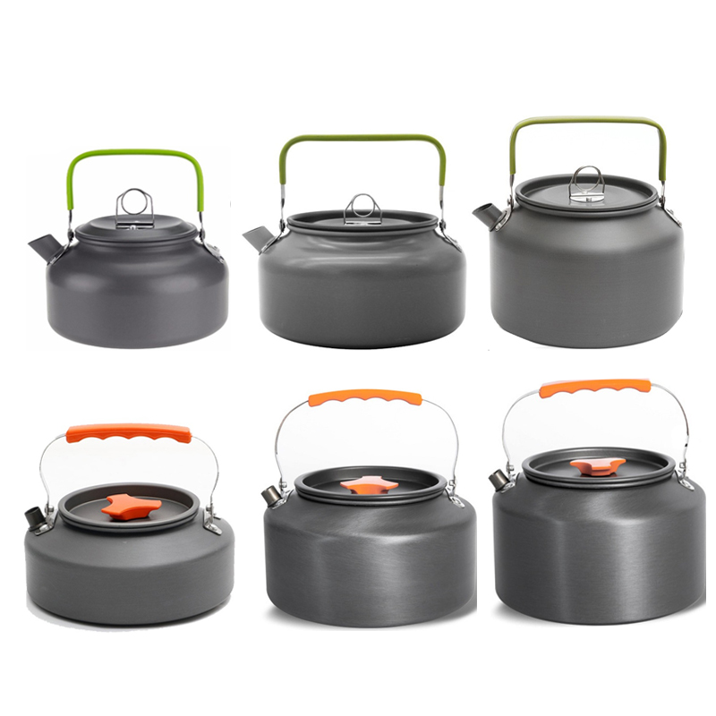 Camping Cooking Set 2 Person - 0.8L/1.1L/1.2L/1.6L/2L/2.5L Aluminum alloy Portable Outdoor Camping