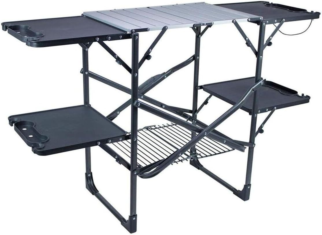 Camping Cooking Rack - Slim Fold Portable Camping Kitchen Table