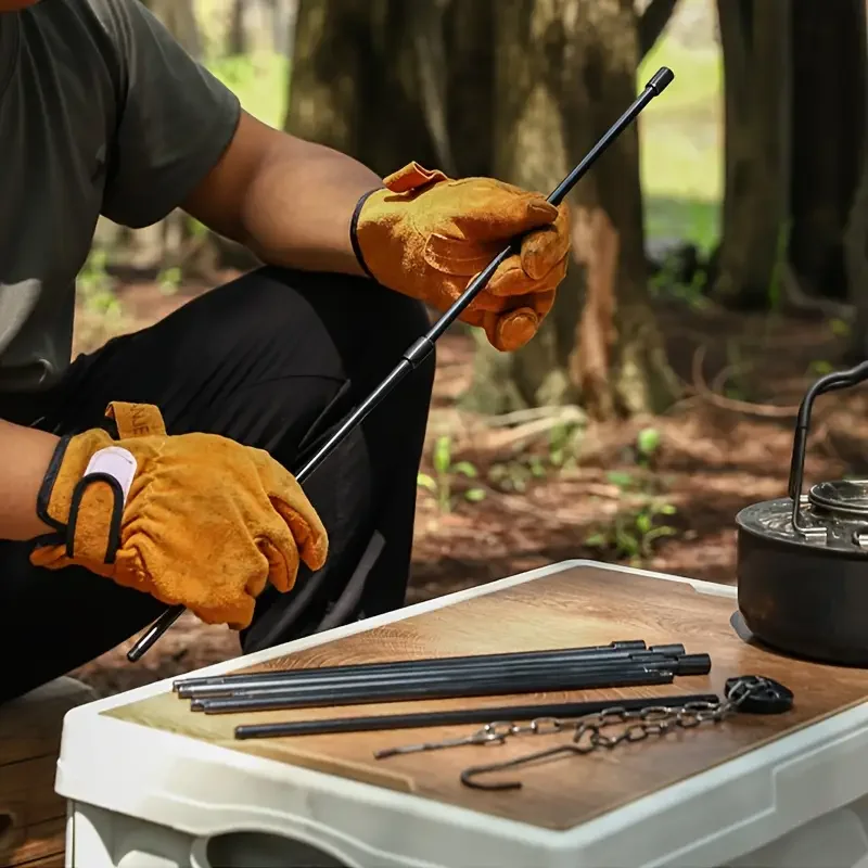Camping Cooking Rack - Outdoor Large Bonfire Tripod Portable Camping