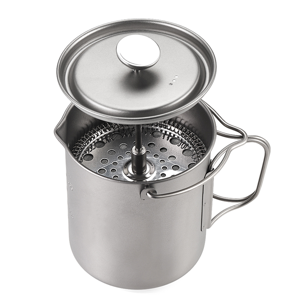 Camping Cooking Cup - Lixada 750ml Titanium Coffee Cup Mug