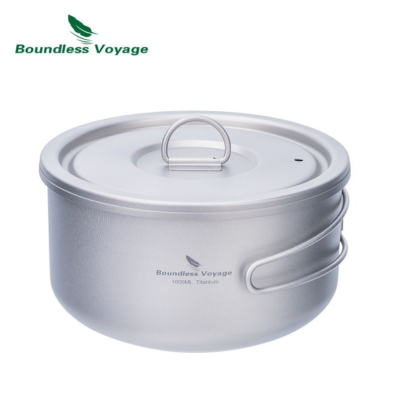 Camping Cooking Rack - Boundless Voyage Titanium Camping Pot with