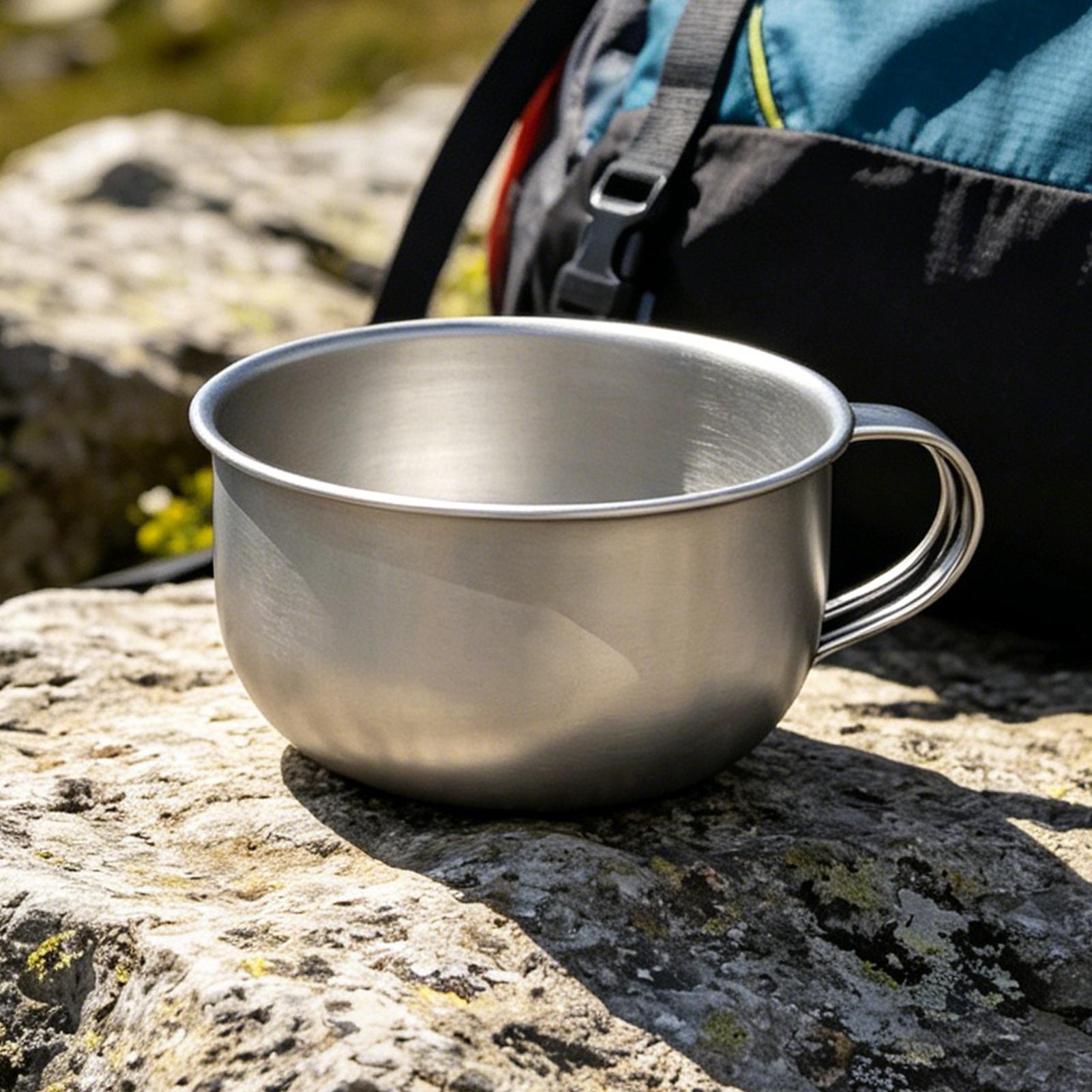 Camping Cooking Cup - 220ml Camping Mug With Handle Tourist