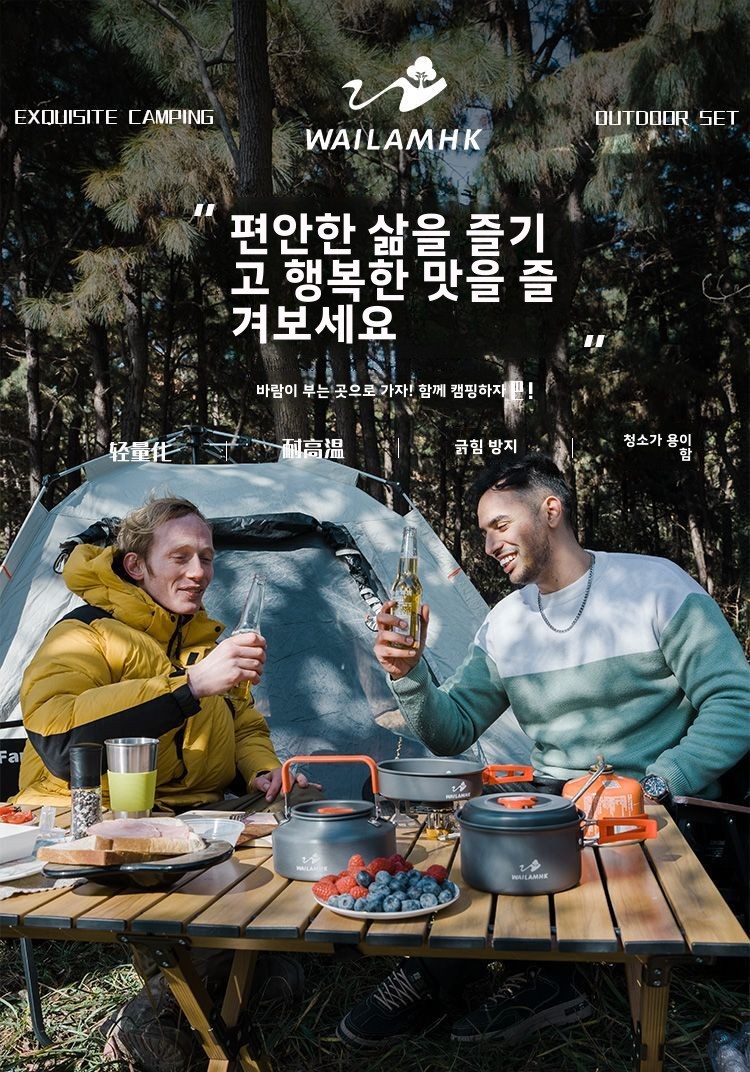 Outdoor Camping Cookware Set P - Camping Cooking Set Compact recension och pris