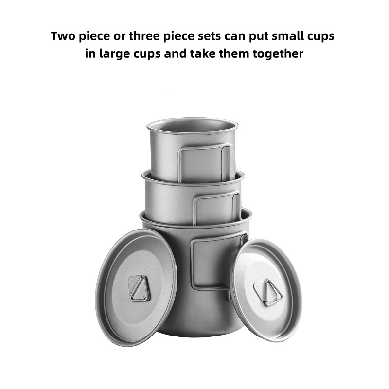 Titanium Camping Mug with Fold - Camping Cooking Cup recension och pris