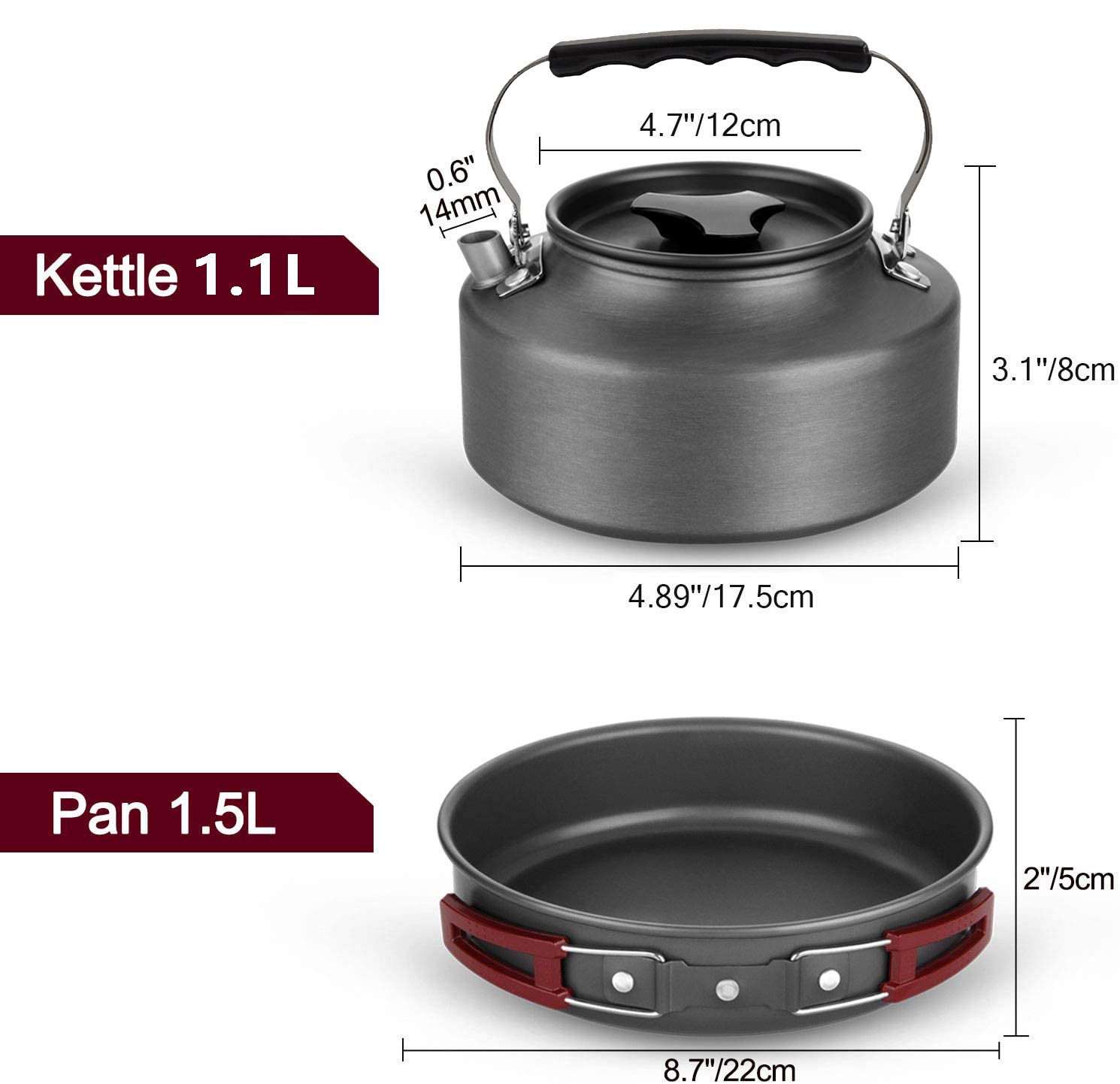 4-5 person aluminum outdoor ca - Camping Cooking One Pot recension och pris