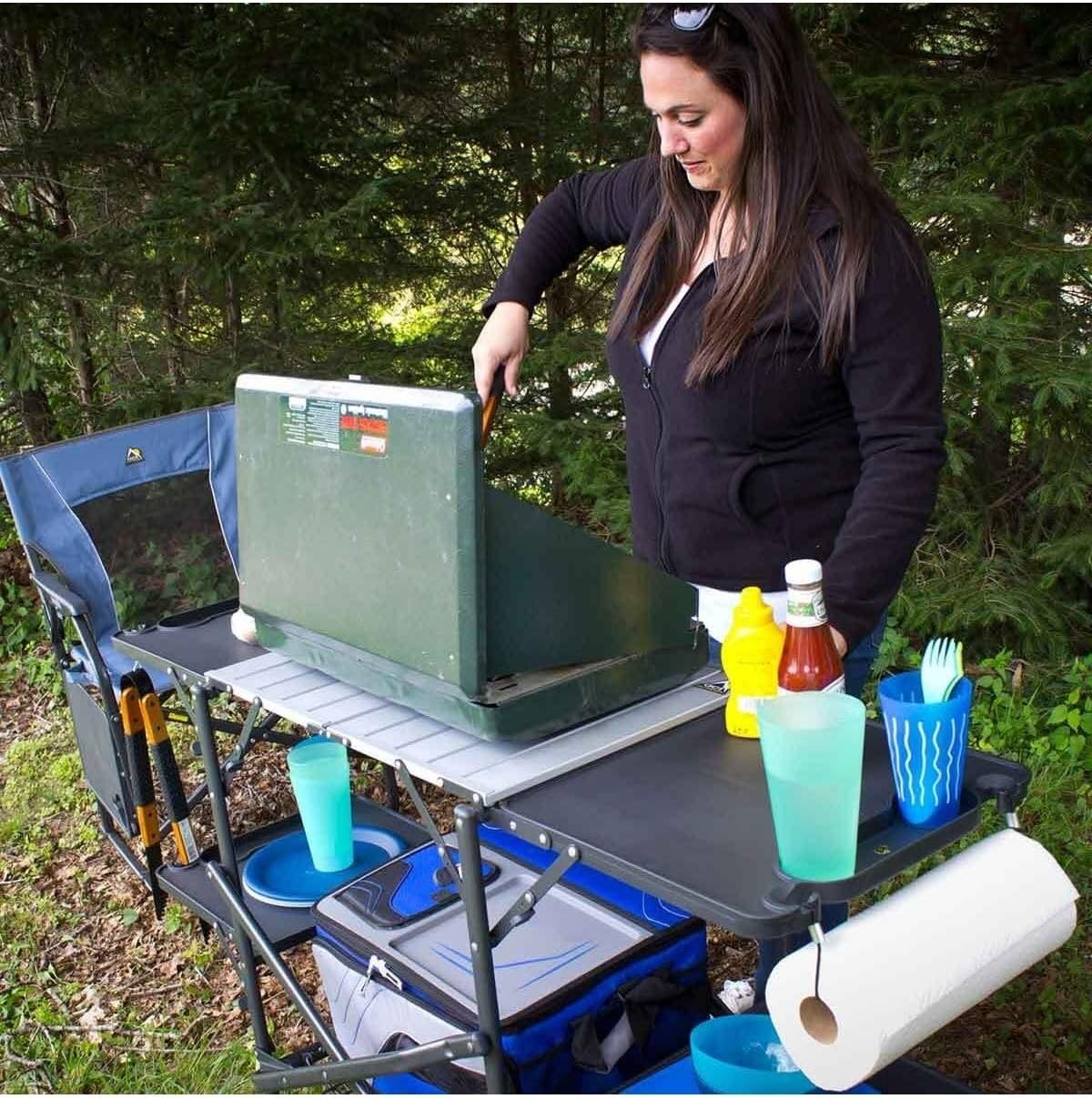 Slim Fold Portable Camping Kit - Camping Cooking Rack recension och pris