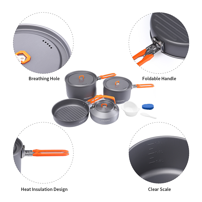 Fire Maple 4-5 Person Cookware - Camping Cooking Set 2 Person recension och pris