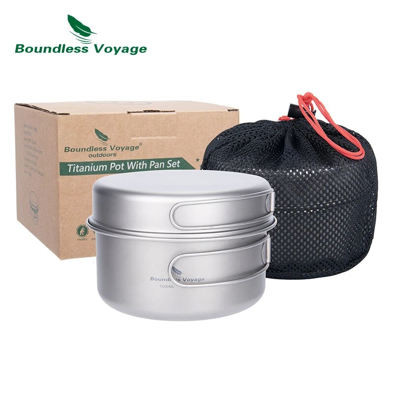 Boundless Voyage Titanium Pot  - Camping Cooking Set Compact recension och pris