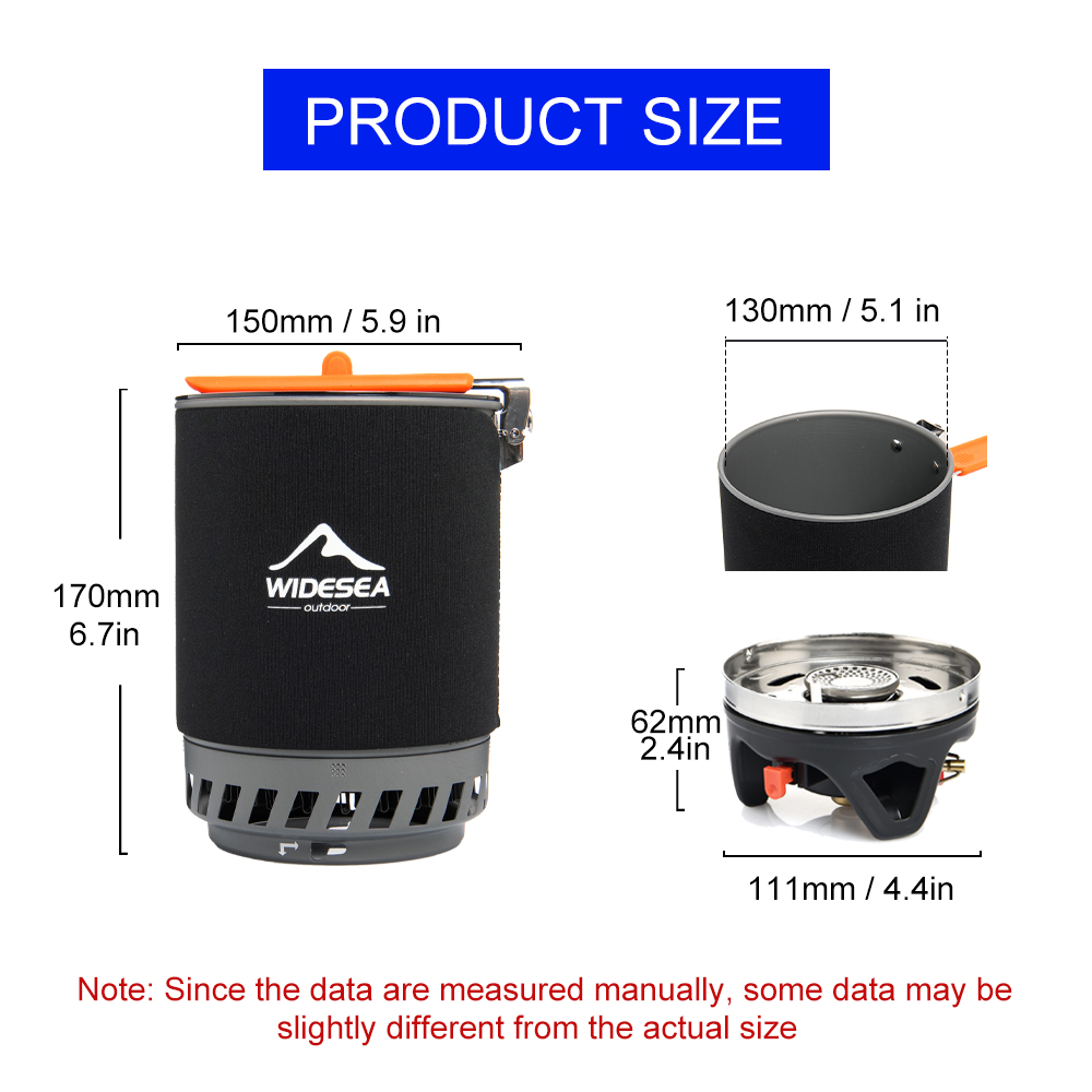 Widesea Camping Cooking System - Camping Cooking Set 2 Person recension och pris
