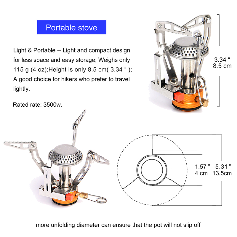 Widesea Portable Camping Cookw - Camping Cooking Set 2 Person recension och pris