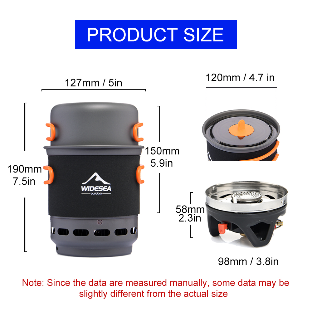 Widesea Camping Cooking System - Camping Cooking Set 2 Person recension och pris