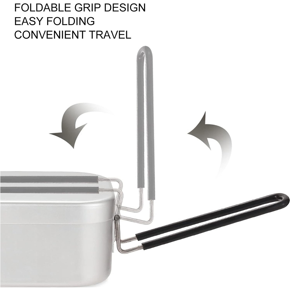 800ML Aluminum Lunch Boxes Out - Camping Cooking Rack recension och pris