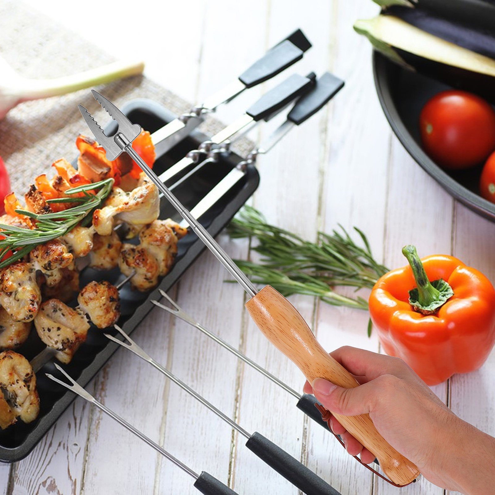 Stainless Steel Extendable Bbq - Camping Cooking Bbq recension och pris
