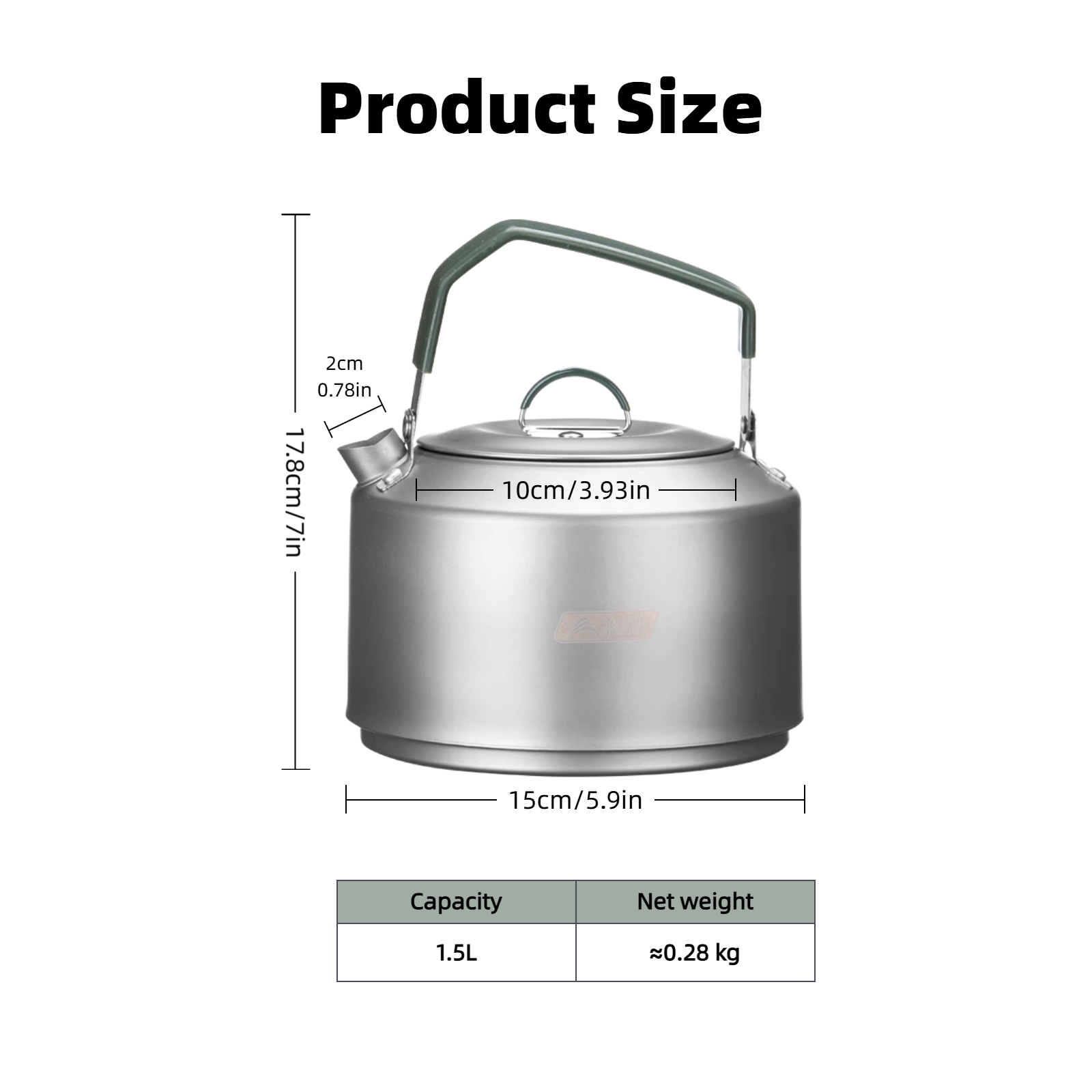 BISINNA Camping Kettle 1.5L 30 - Camping Cooking Set 2 Person recension och pris