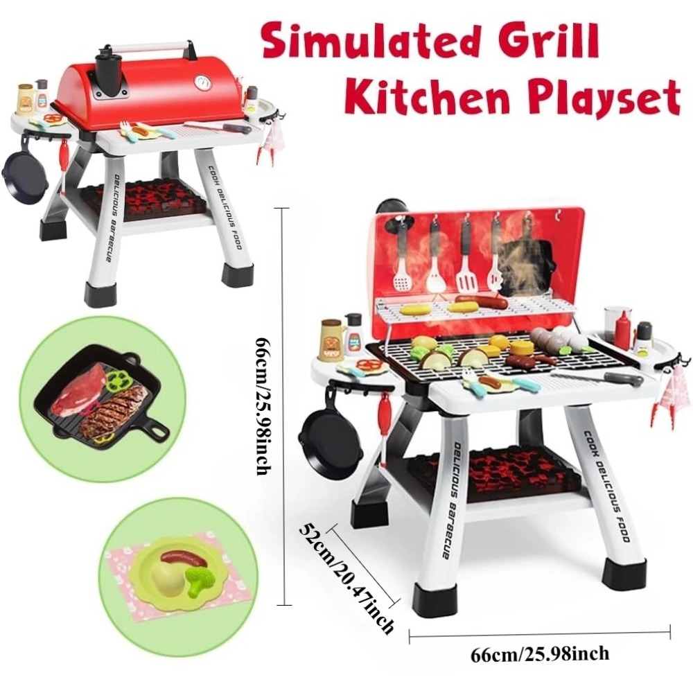 Barbecue Grill Toy Set Kids BB - Camping Cooking Kids recension och pris