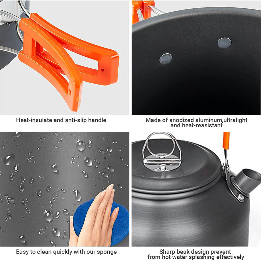 1pcs/1set Camping Cookware Kit - Camping Cooking Rack recension och pris