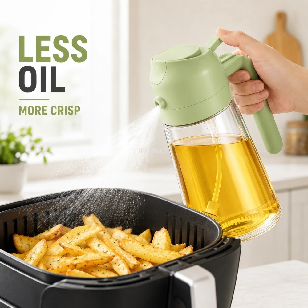 2 in 1 Olive Oil Sprayer Dispe - Camping Cooking Bbq recension och pris