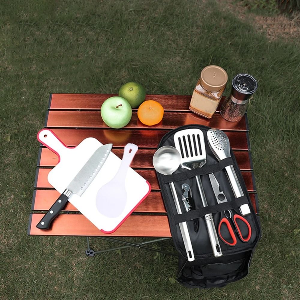 2024 Picnic Utensil Set Storag - Camping Cooking Rack recension och pris
