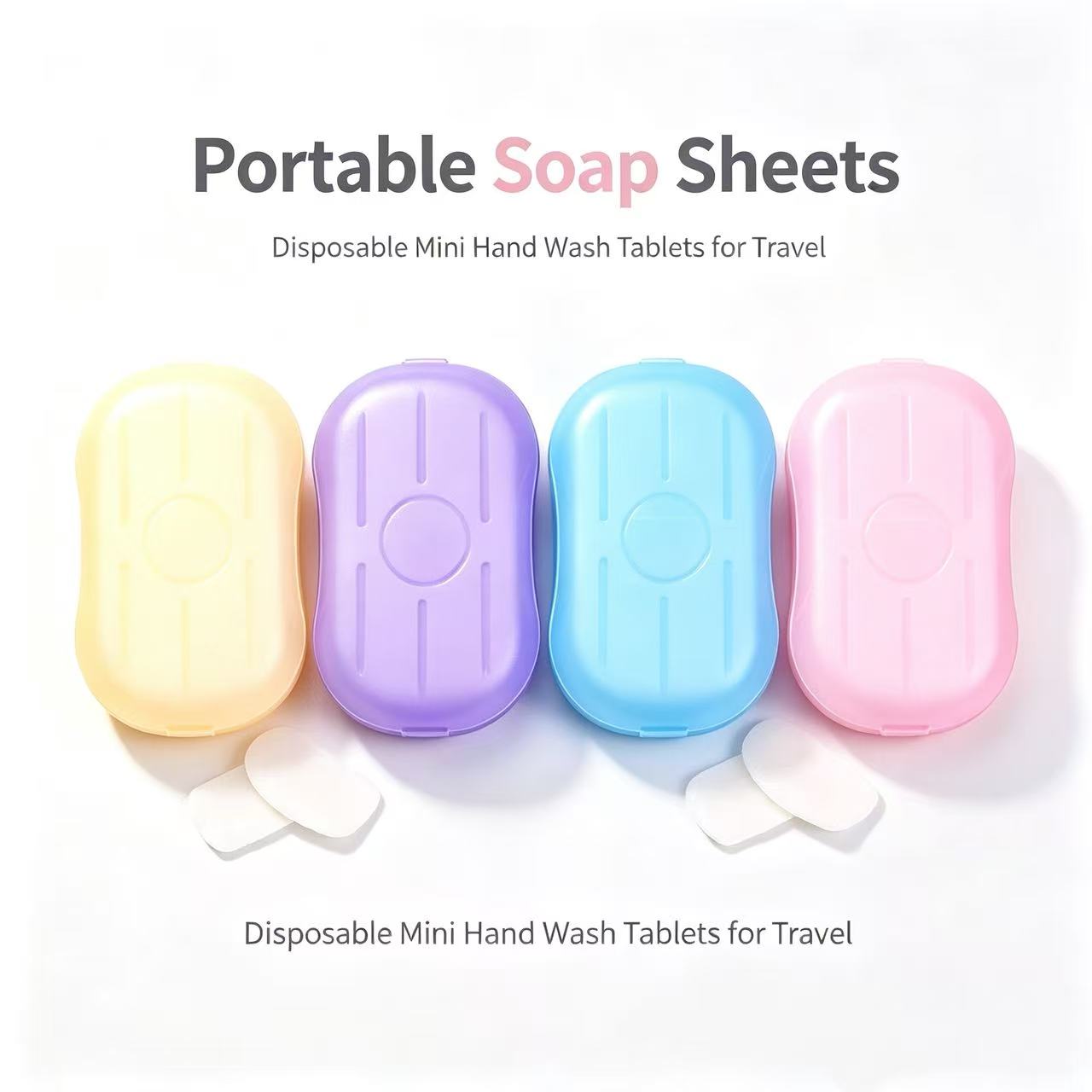 3pcs Portable Soap Paper Sheet - Biodegradable Soap Camp recension och pris