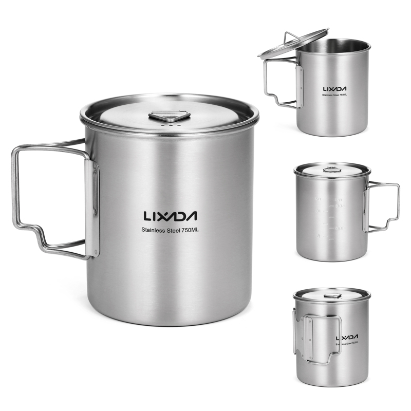 Lixada 750ml Cup Outdoor Stain - Camping Cooking Cup recension och pris