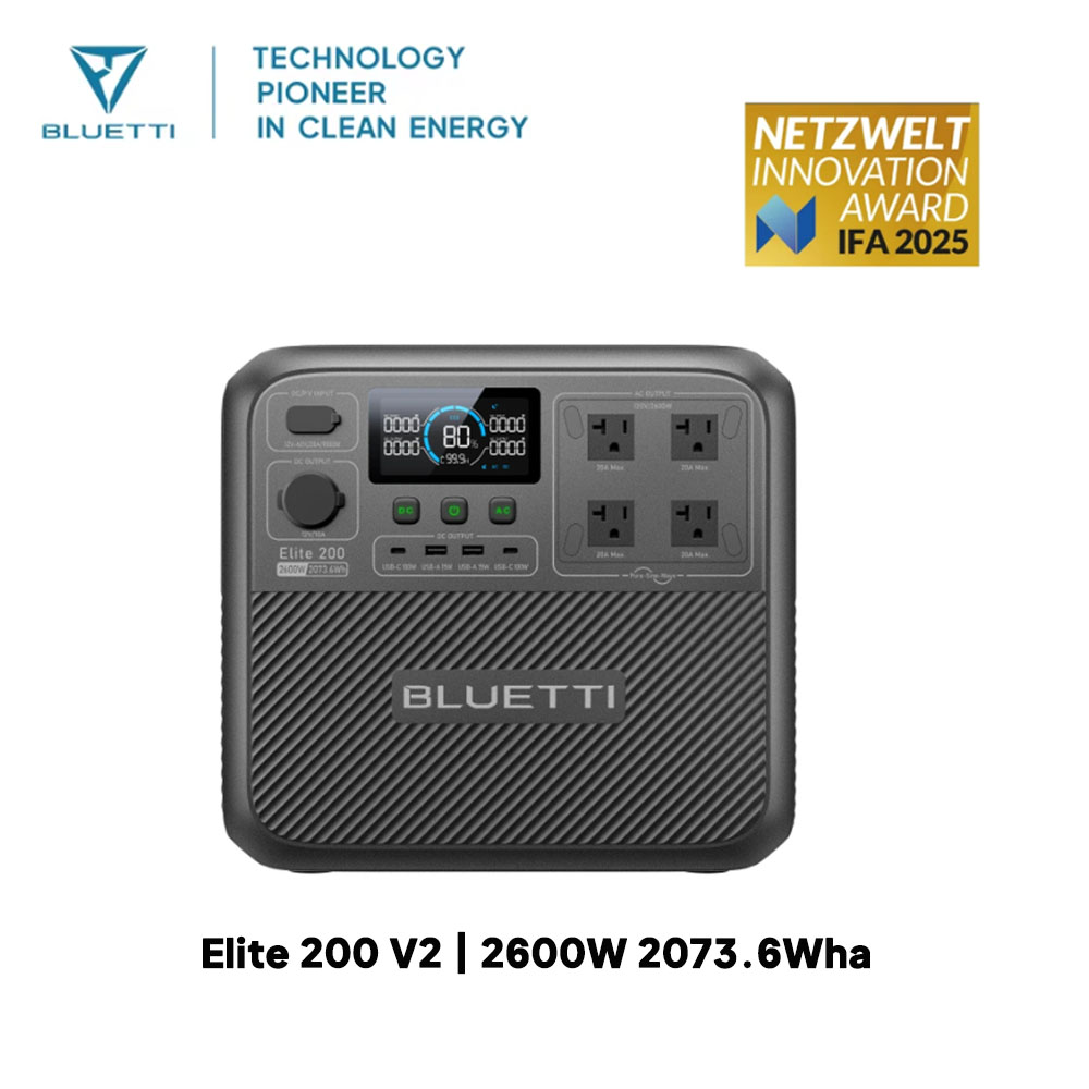 【Renew】BLUETTI Elite 200 V2 Po - Solar Oven Camp recension och pris