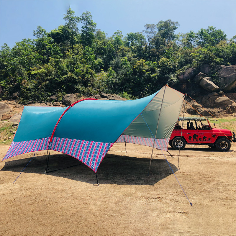 Large multi-person awning with - Camping Cooking Awning recension och pris
