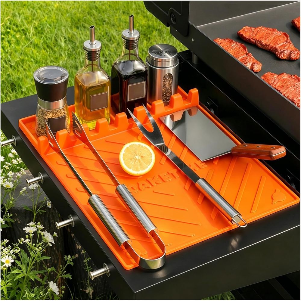 Silicone Grill Mats or Griddle - Camping Cooking Bbq recension och pris