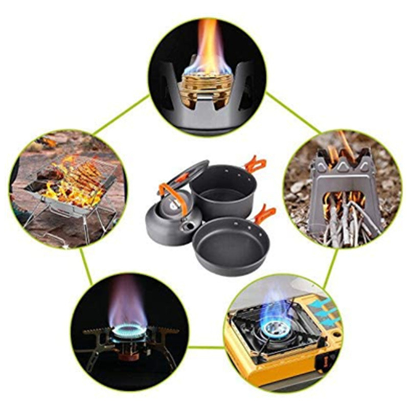 2~3 Person Outdoor Camping and - Camping Cooking Set 2 Person recension och pris