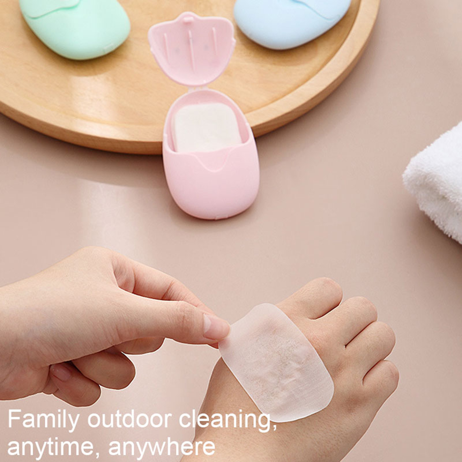Portable 50pcs Soap Tablets Ou - Biodegradable Soap Camp recension och pris