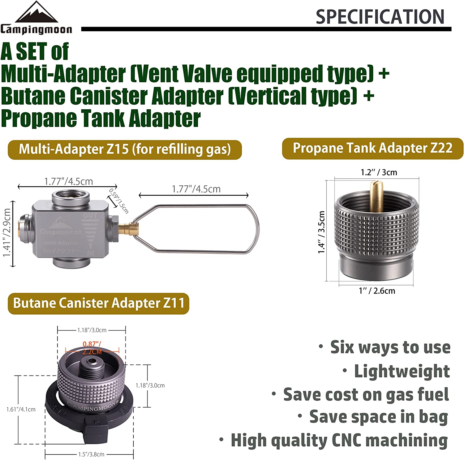 Gas Stove Adapter Gas Save wit - Camping Cooking Gas Stove recension och pris