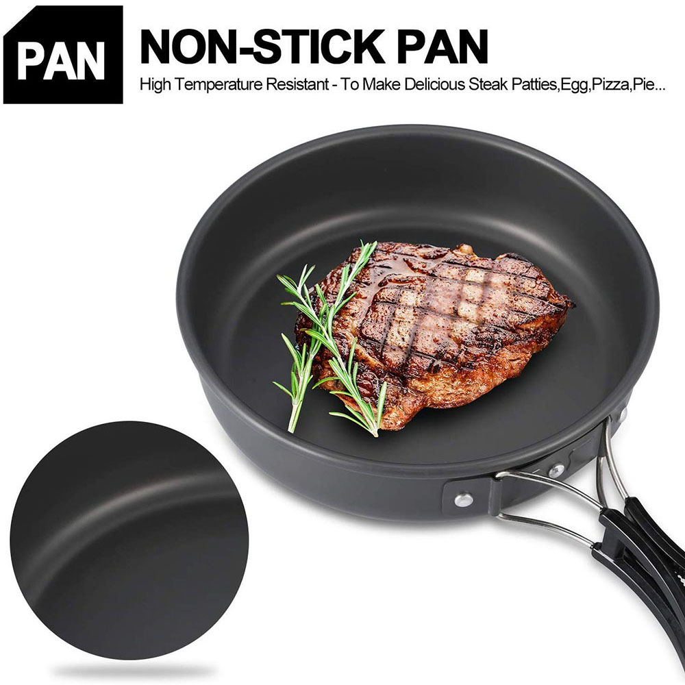 Outdoor Camping Cookware Set M - Camping Cooking Set Compact recension och pris