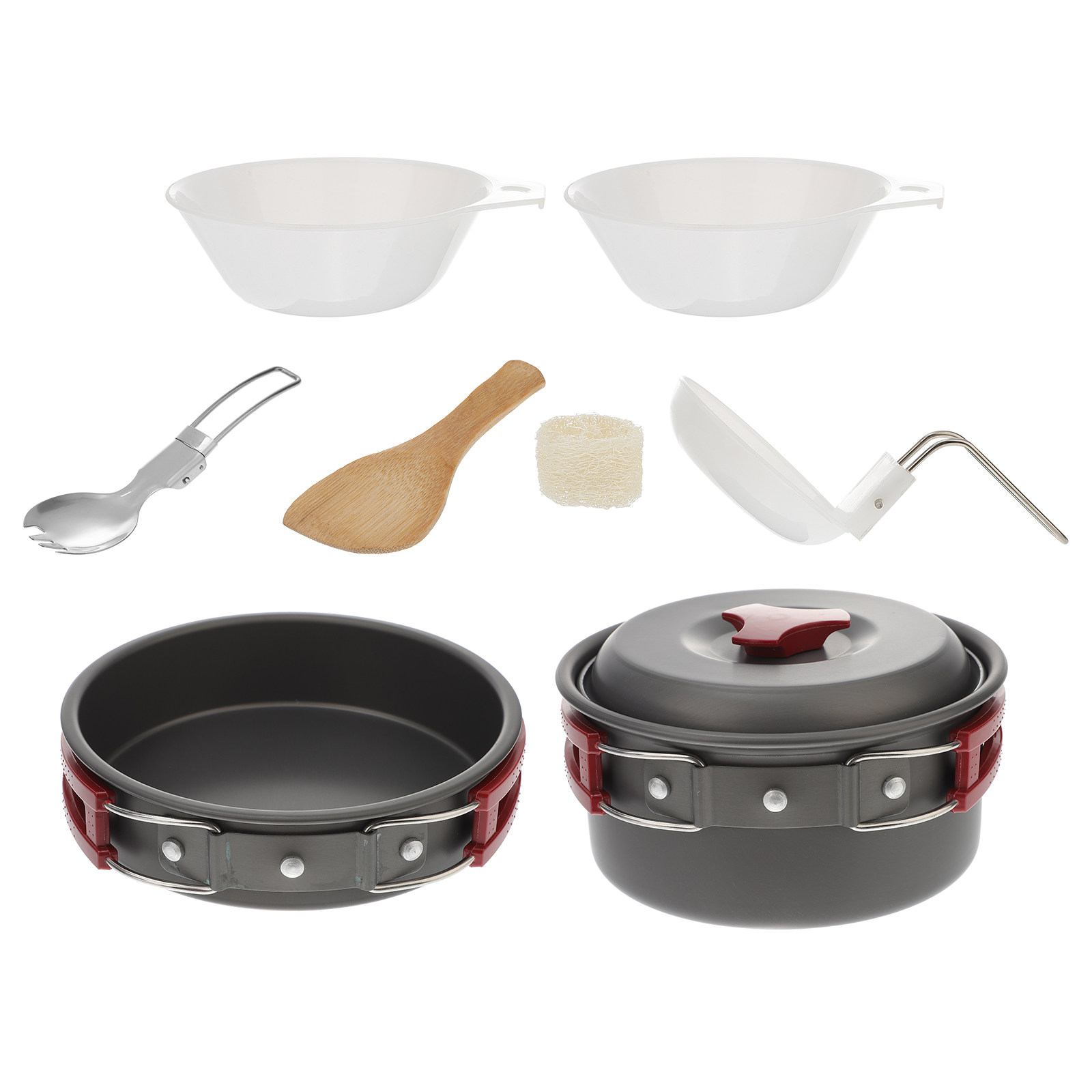 1Set Aluminum Outdoor Cookware - Camping Cooking Essentials Kit recension och pris
