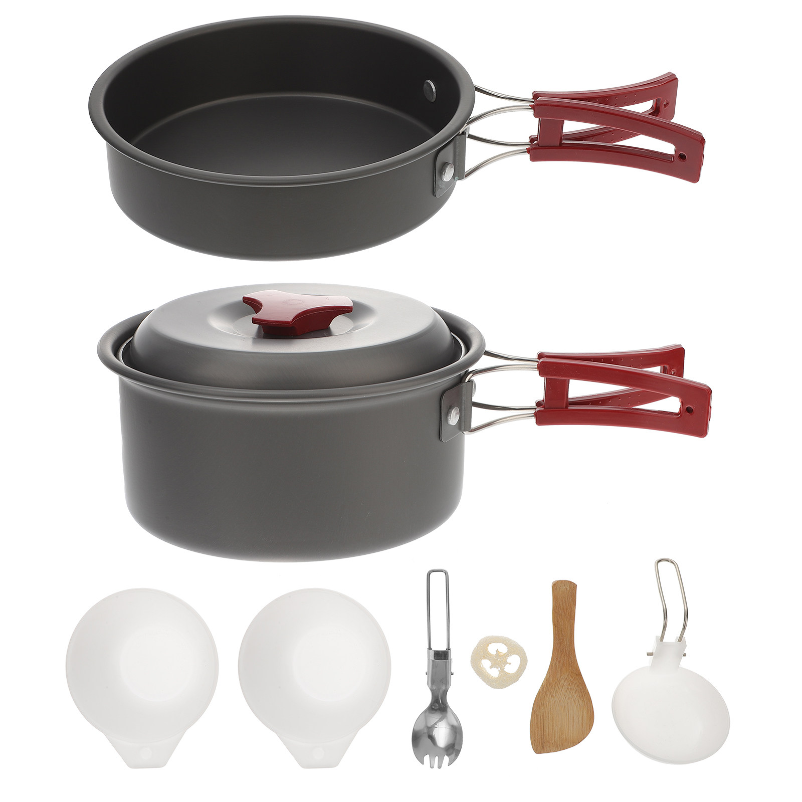 1Set Aluminum Outdoor Cookware - Camping Cooking Essentials Kit recension och pris