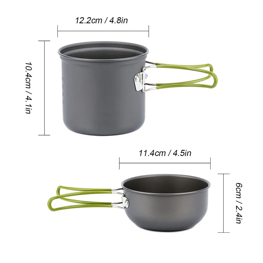 Camping Cookware Kit with Stov - Camping Cooking Rack recension och pris